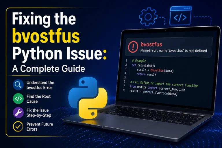 Fixing the bvostfus Python Issue: A Complete Guide